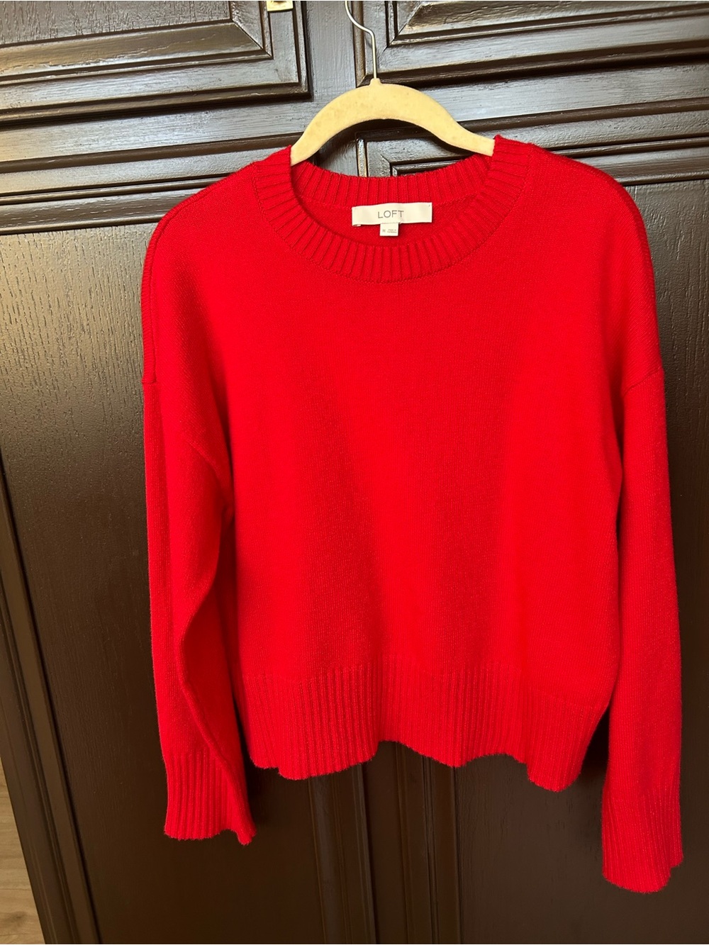 LOFT red sweater. Size Medium